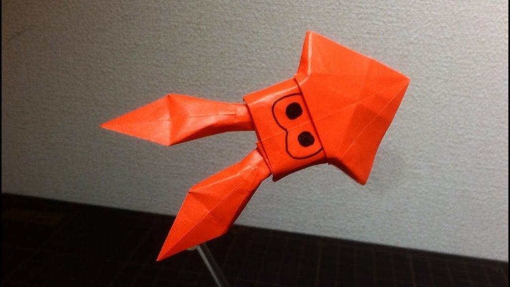 スプラトゥーン2の簡易イカの折り紙の作り方 Splatoon2 Origami